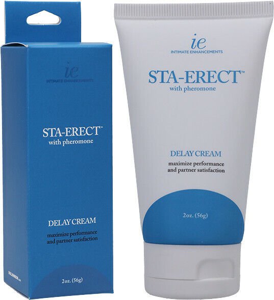 Doc Johnson Sta Erect Penis Delay Desensitizer Prolong Cream For Men 2 oz
