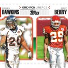Brian Dawkins, Eric Berry 2010 Topps Gridiron Lineage #GL-DB Broncos, Chiefs Football Card Brian Dawkins, Eric Berry 2010 Topps Gridiron Lineage #GL-DB Broncos, Chiefs Football Card