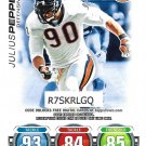 Julius Peppers 2010 Topps Attax Chicago Bears Football Card