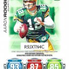Aaron Rodgers 2010 Topps Attax Green Bay Packers Football Card