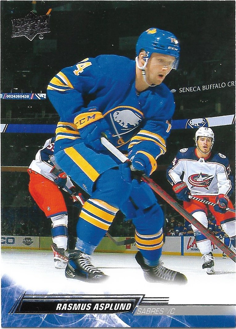 Rasmus Asplund 2022-23 Upper Deck #272 Buffalo Sabres Hockey Card