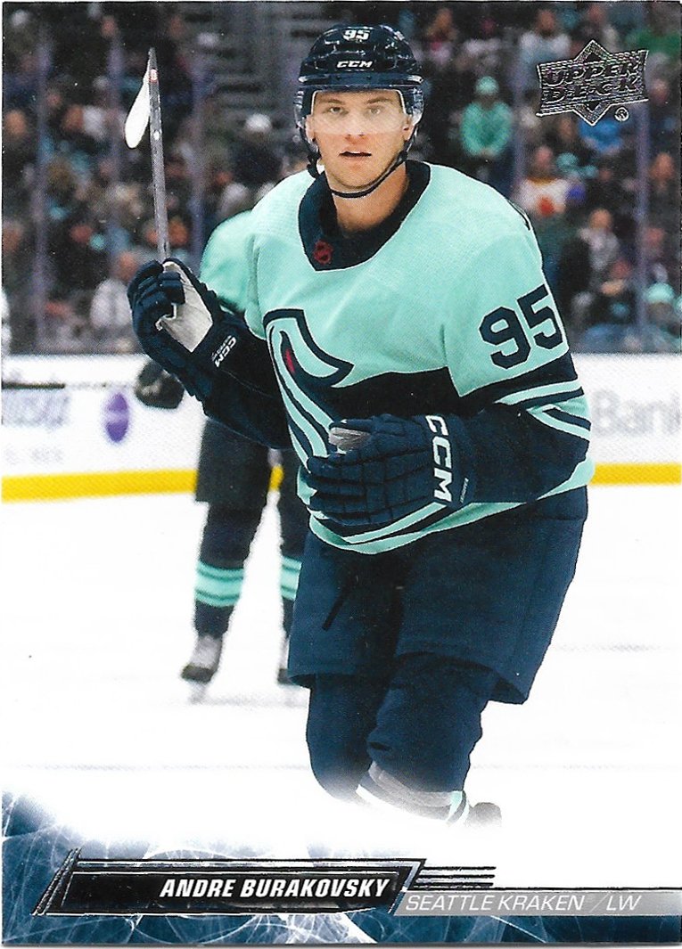 Andre Burakovsky 2022-23 Upper Deck #618 Seattle Kraken Hockey Card
