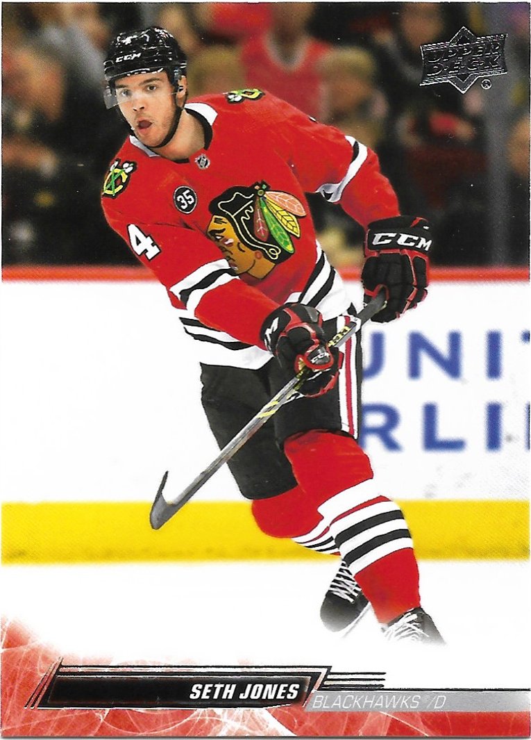 Seth Jones 2022-23 Upper Deck #291 Chicago Blackhawks Hockey Card