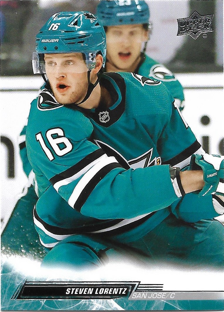 Steven Lorentz 2022-23 Upper Deck #613 San Jose Sharks Hockey Card