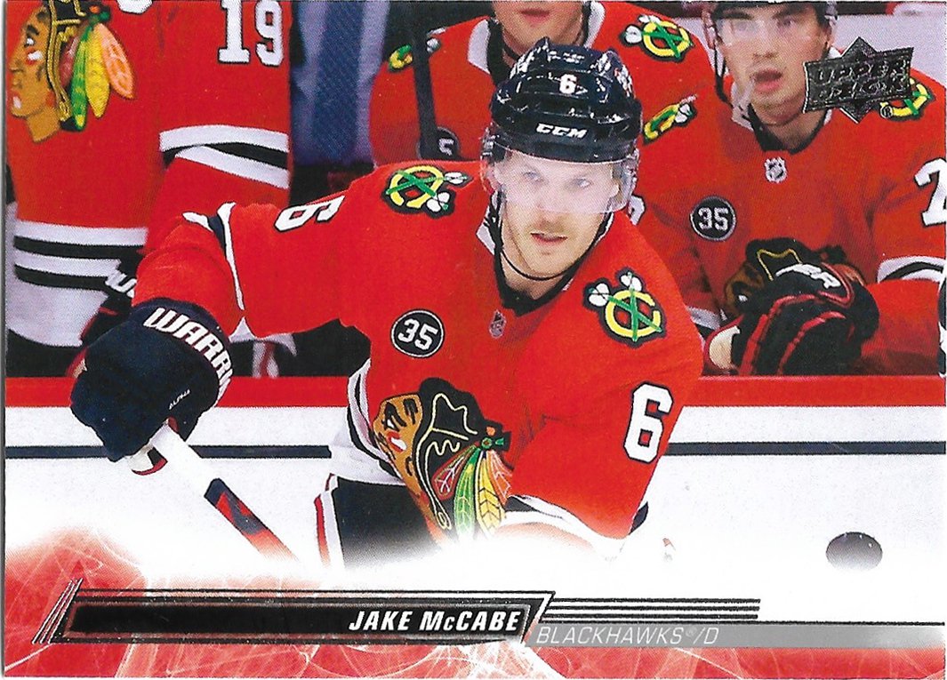 Jake McCabe 2022-23 Upper Deck #292 Chicago Blackhawks Hockey Card
