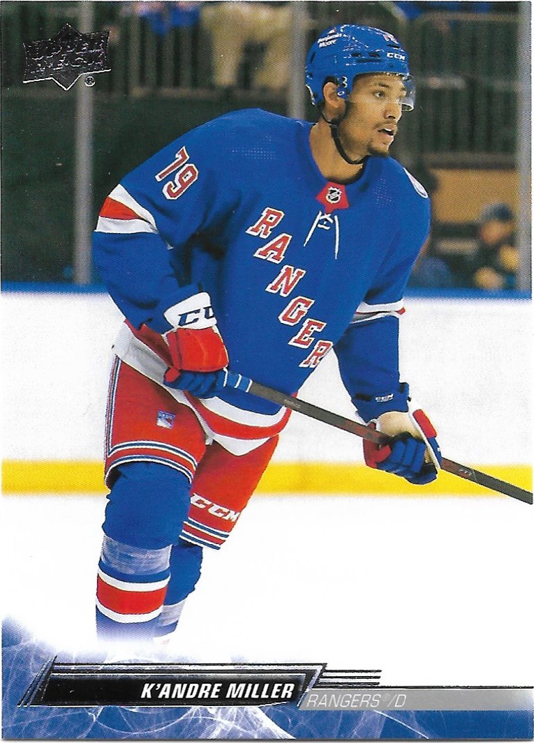 K'Andre Miller 2022-23 Upper Deck #372 New York Rangers Hockey Card