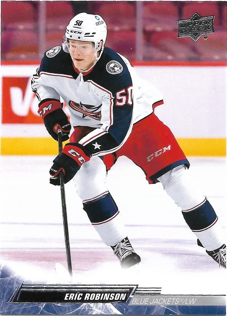 Eric Robinson 2022-23 Upper Deck #307 Columbus Blue Jackets Hockey Card