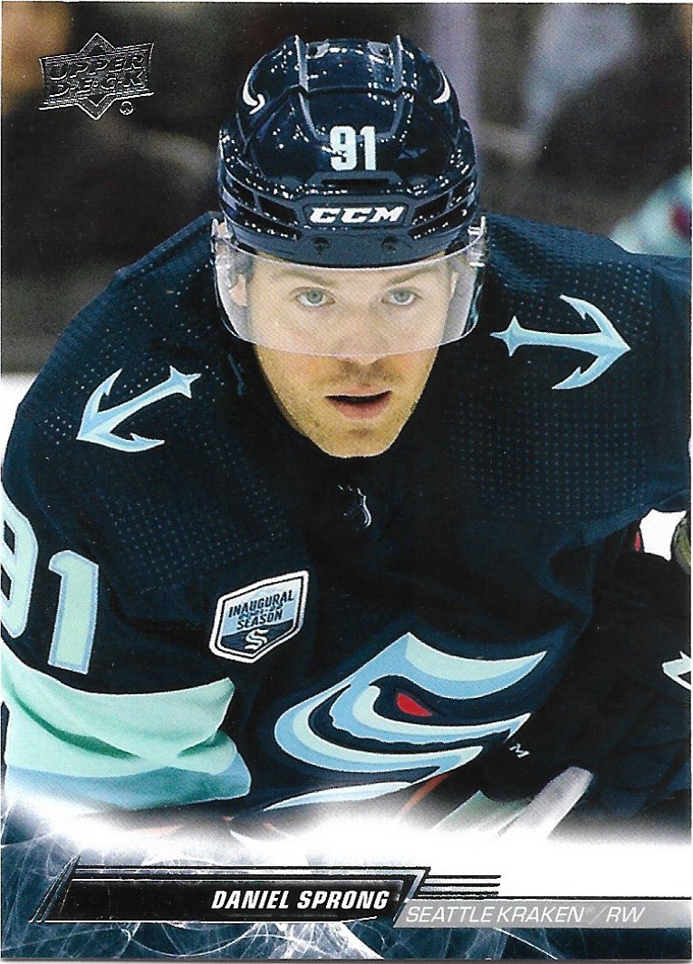 Daniel Sprong 2022-23 Upper Deck #621 Seattle Kraken Hockey Card