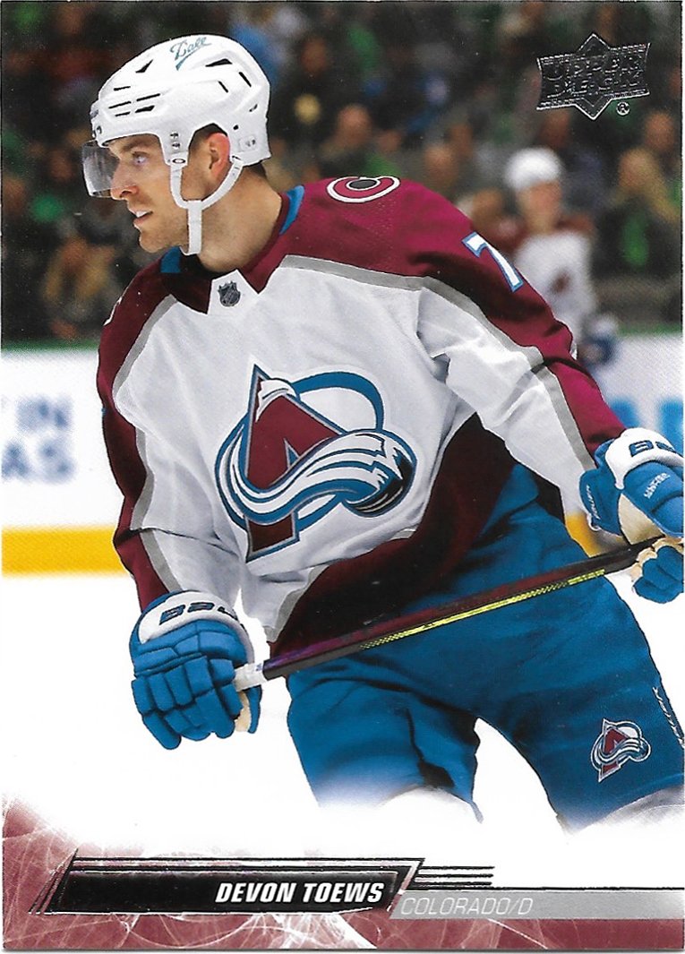 Devon Toews 2022-23 Upper Deck #299 Colorado Avalanche Hockey Card