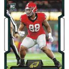 Jalen Carter 2023 Score Rookie #369 Philadelphia Eagles Football Card