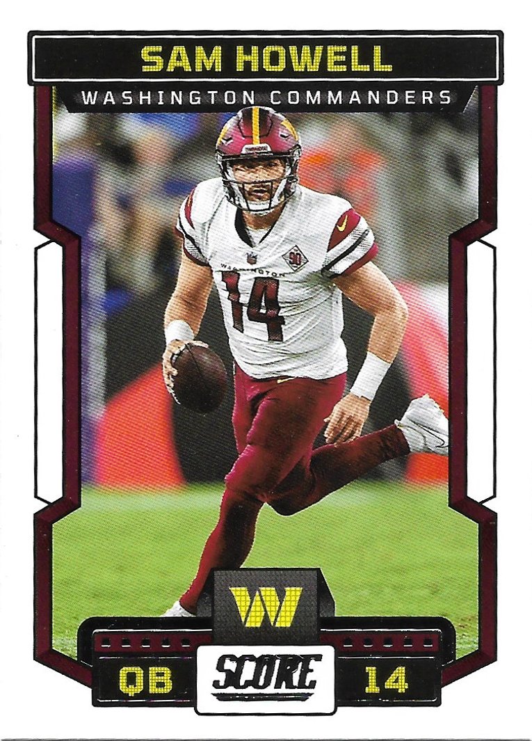 Sam Howell 2023 Score #253 Washington Commanders Football Card
