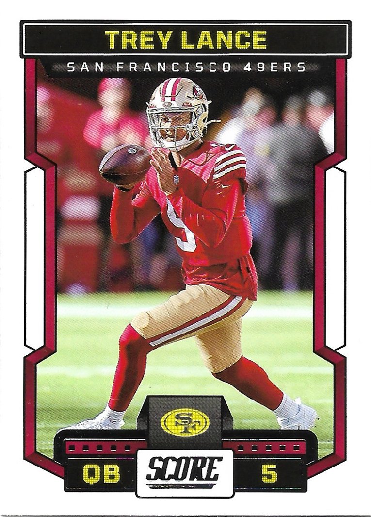 Trey Lance 2023 Score #172 San Francisco 49ers Football Card