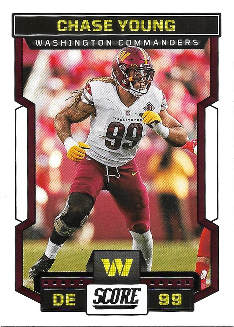 Chase Young 2023 Score #258 Washington Commanders Football Card