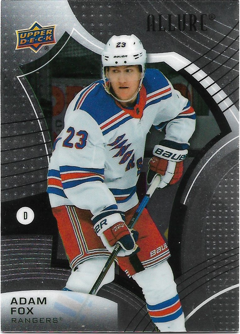 Adam Fox 2021-22 Upper Deck Allure #5 New York Rangers Hockey Card