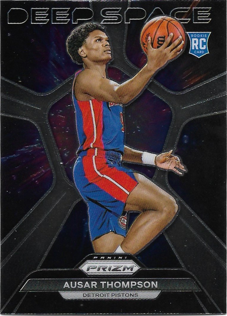 Ausar Thompson 2023-24 Panini Prizm Deep Space Rookie #5 Detroit ...