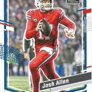 Josh Allen 2023 Donruss #32 Buffalo Bills Football Card