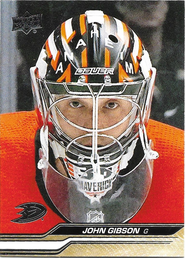 John Gibson 2023-24 Upper Deck #257 Anaheim Ducks Hockey Card