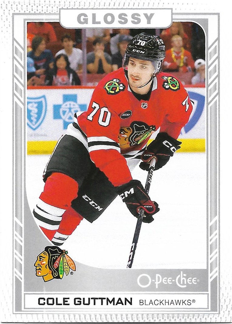 Cole Guttman 2023-24 Upper Deck O-Pee-Chee Glossy Rookie #R-32 Chicago Blackhawks Hockey Card