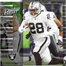 Josh Jacobs 2023 Panini Prestige Time Stamped #TS-9 Las Vegas Raiders Football Card
