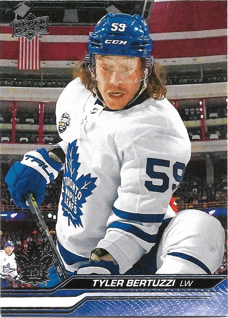 Tyler Bertuzzi 2023-24 Upper Deck #633 Toronto Maple Leafs Hockey Card