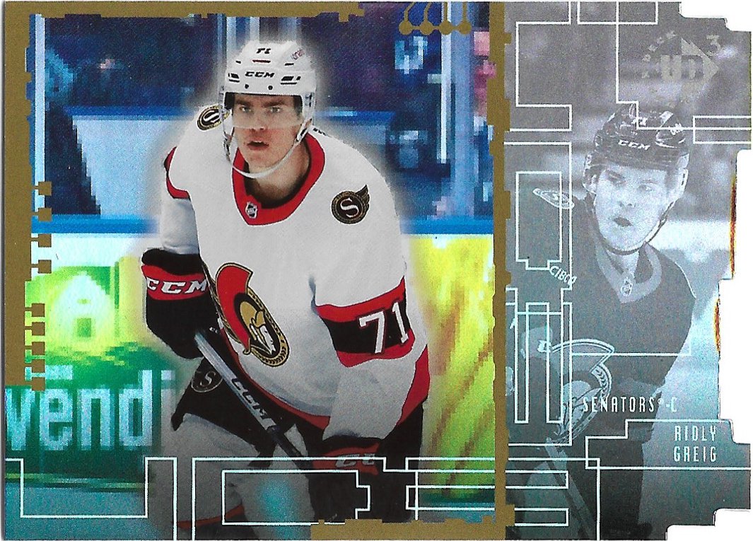 Ridley Greig 2023-24 Upper Deck UD3 Rookie #UD3-17 Ottawa Senators Hockey Card