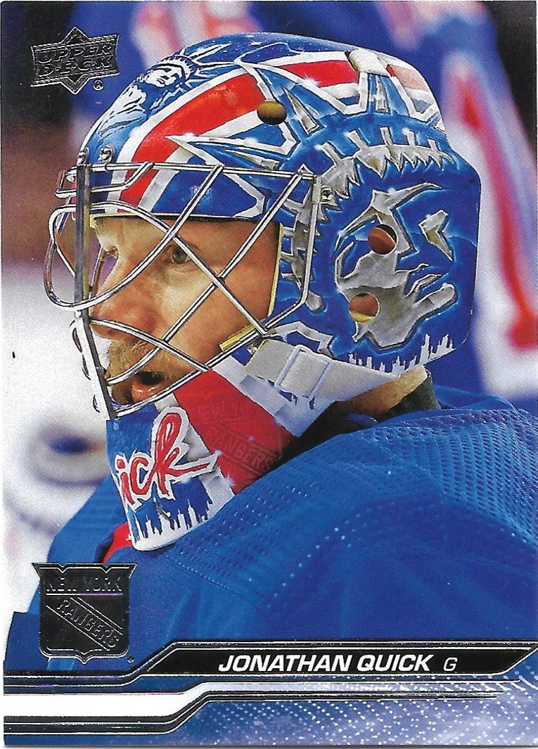 Jonathan Quick 2023-24 Upper Deck #588 New York Rangers Hockey Card