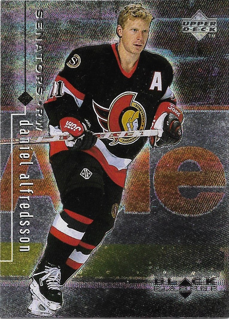 Daniel Alfredsson 1998-99 Upper Deck Black Diamond #61 Ottawa Senators Hockey Card
