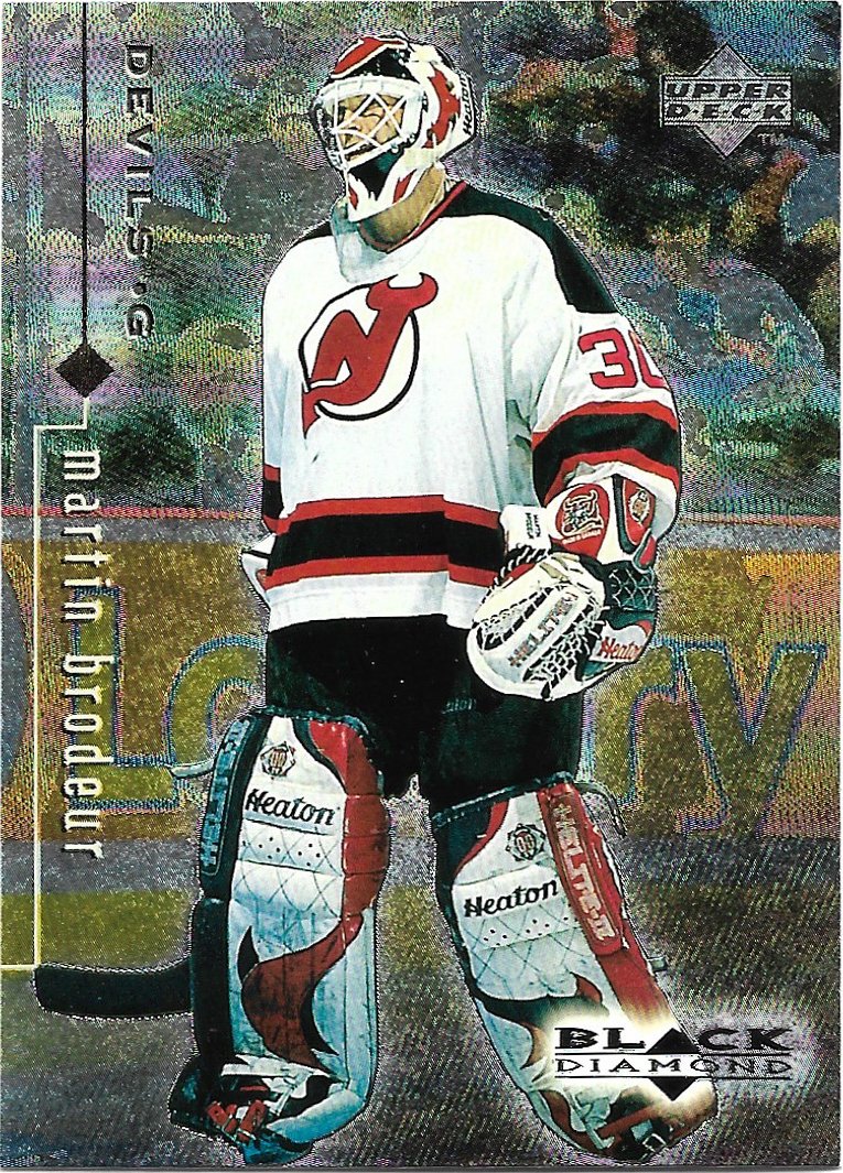 Martin Brodeur 1998-99 Upper Deck Black Diamond #50 New Jersey Devils Hockey Card