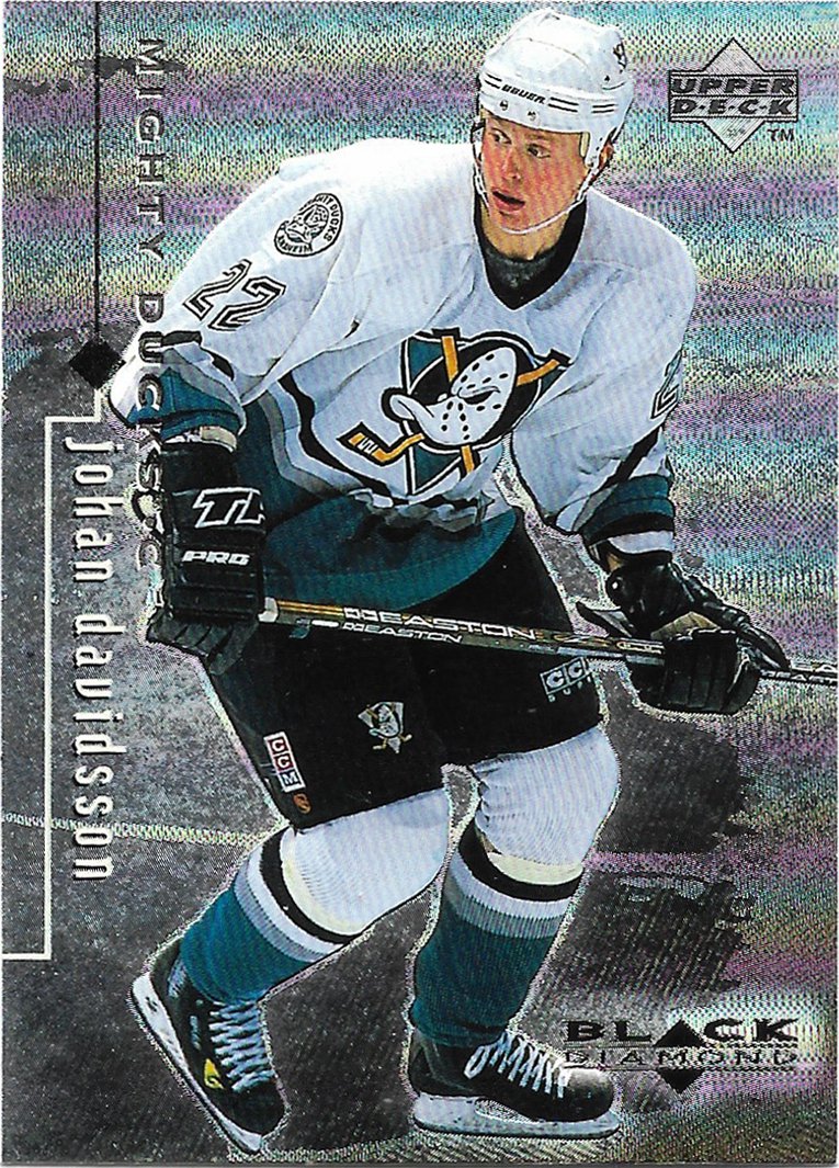 Johan Davidsson 1998-99 Upper Deck Black Diamond #3 Anaheim Mighty Ducks Hockey Card