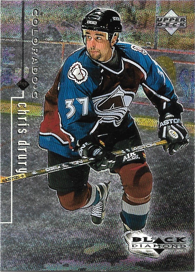 Chris Drury 1998-99 Upper Deck Black Diamond #24 Colorado Avalanche Hockey Card