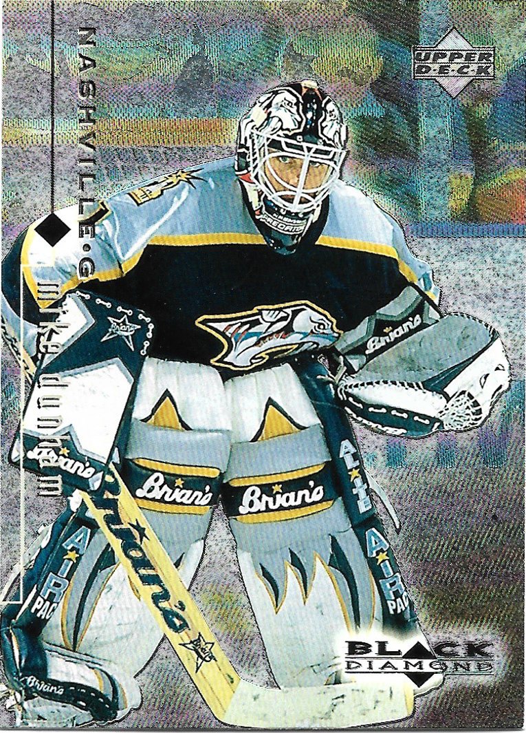 Mike Dunham 1998-99 Upper Deck Black Diamond #47 Nashville Predators Hockey Card