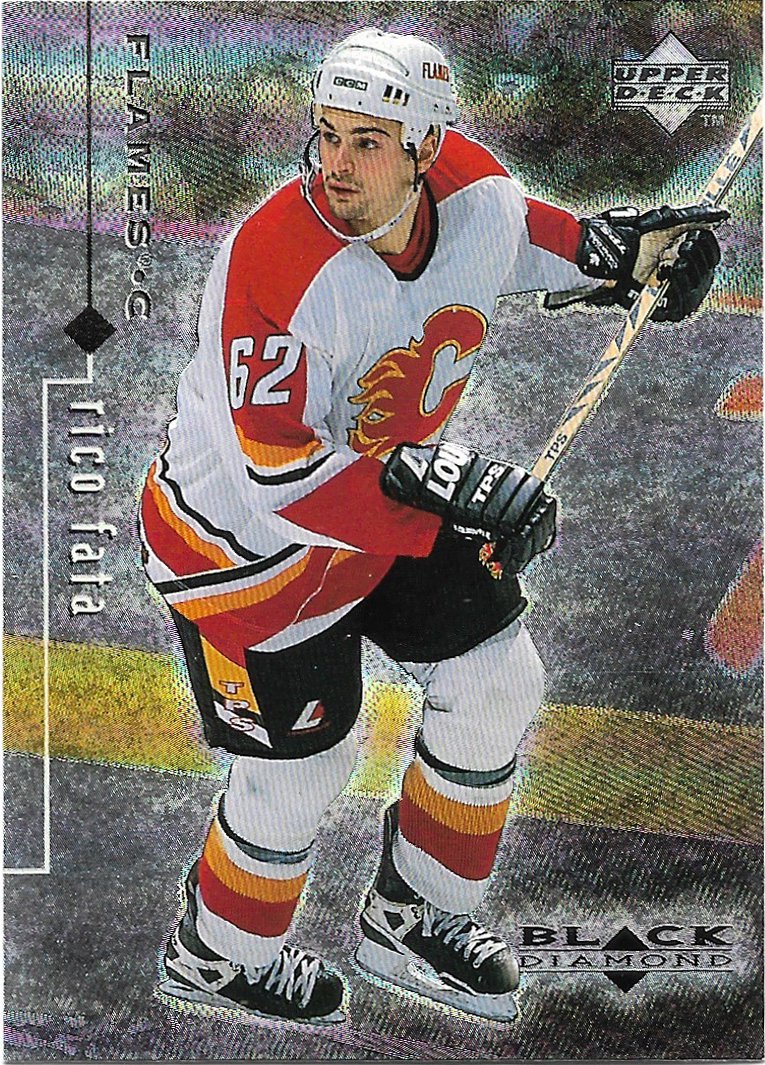 Rico Fata 1998-99 Upper Deck Black Diamond #11 Calgary Flames Hockey Card