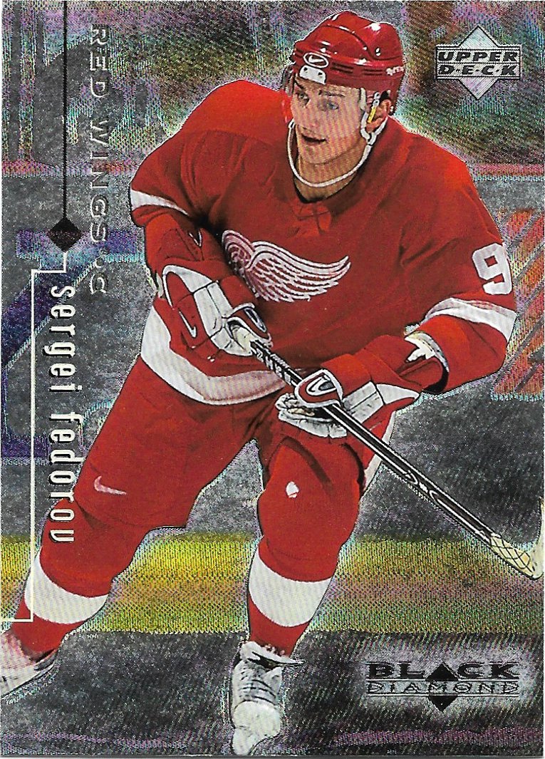 Sergei Fedorov 1998-99 Upper Deck Black Diamond #29 Detroit Red Wings Hockey Card