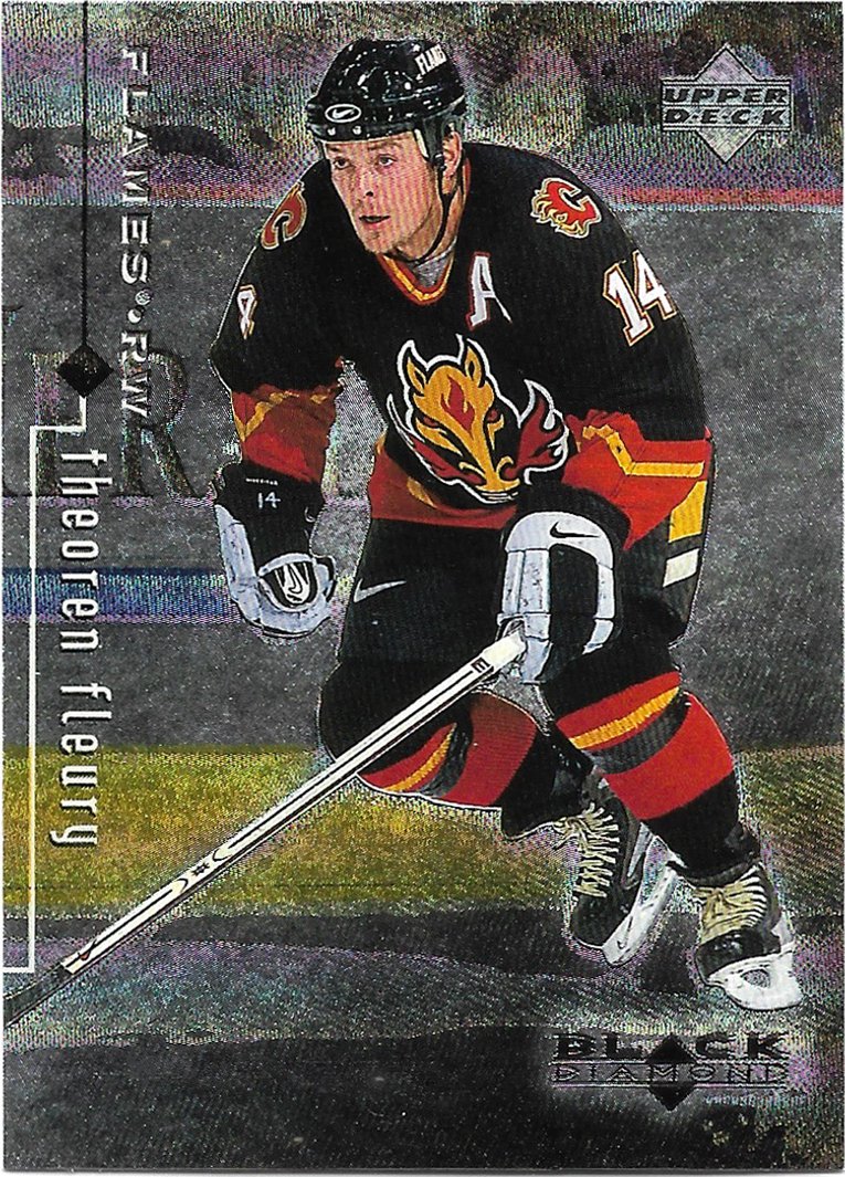 Theoren Fleury 1998-99 Upper Deck Black Diamond #13 Calgary Flames Hockey Card