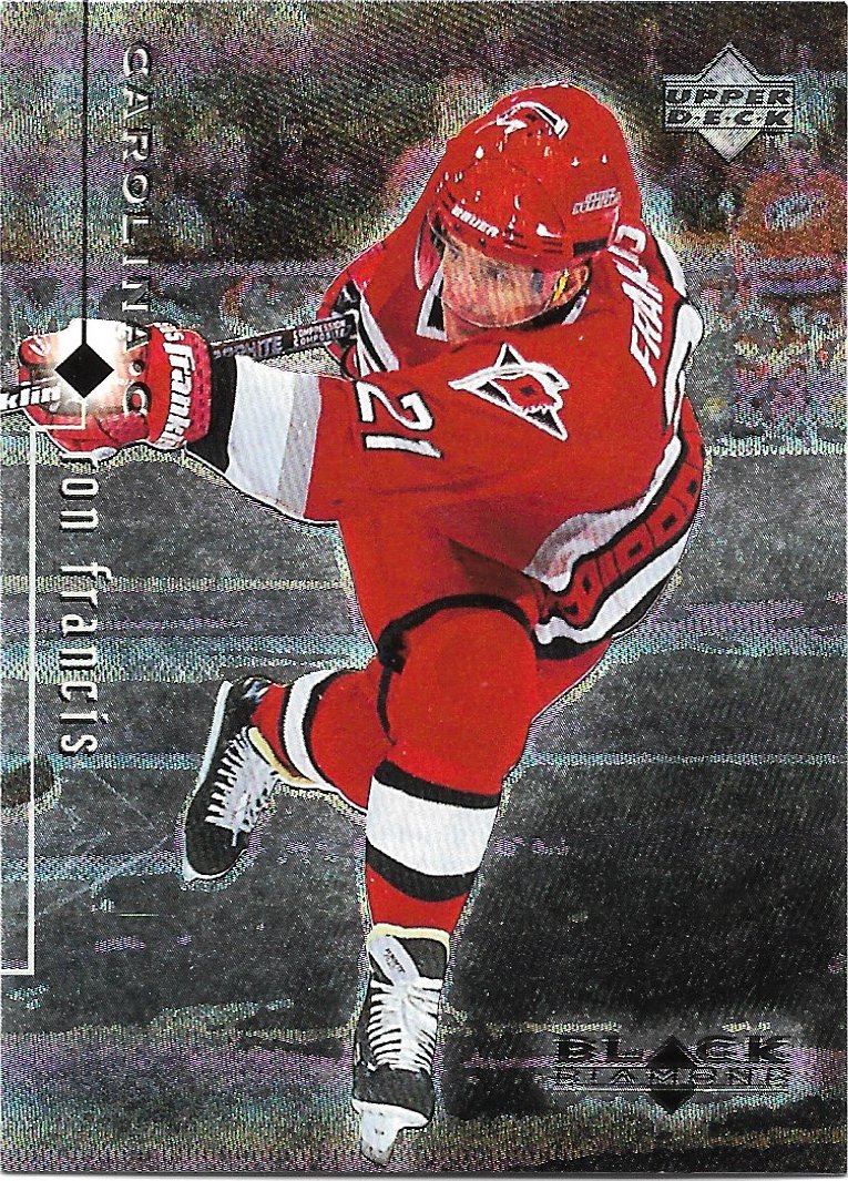 Ron Francis 1998-99 Upper Deck Black Diamond #14 Carolina Hurricanes Hockey Card