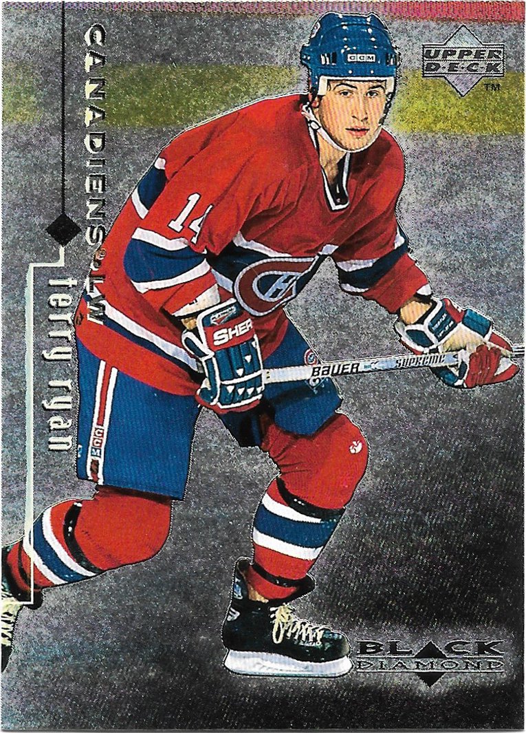 Terry Ryan 1998-99 Upper Deck Black Diamond #45 Montreal Canadiens Hockey Card