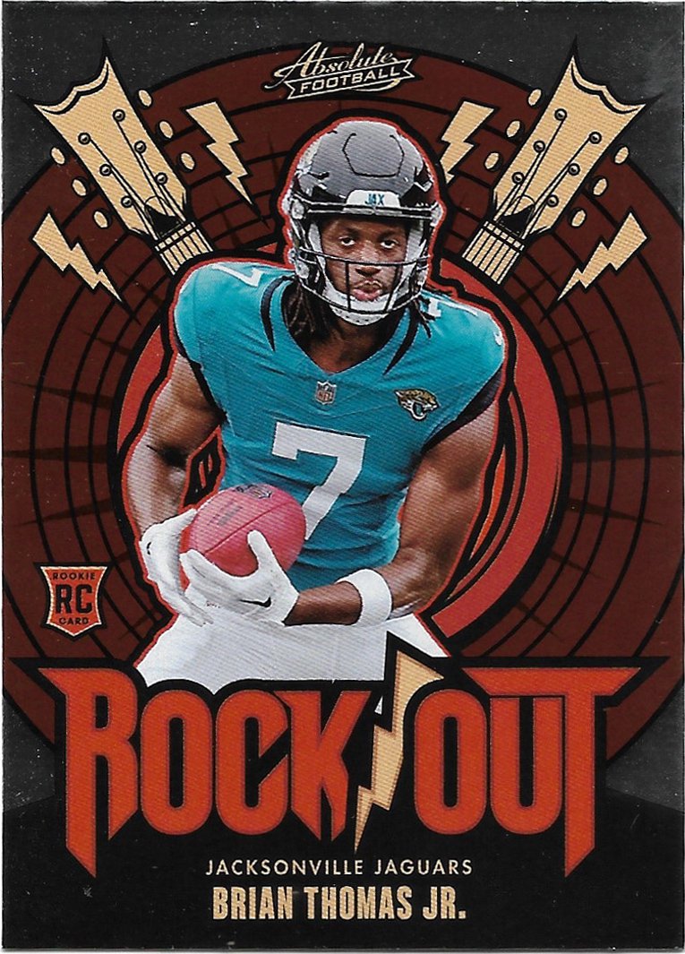 Brian Thomas Jr. 2024 Panini Absolute Rock Out Rookie Retail #RO-BTJ Jaguars Football Card