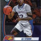 AJ Storr 2024-25 Bowman Chrome U #4 Kansas Jayhawks Basketball Card