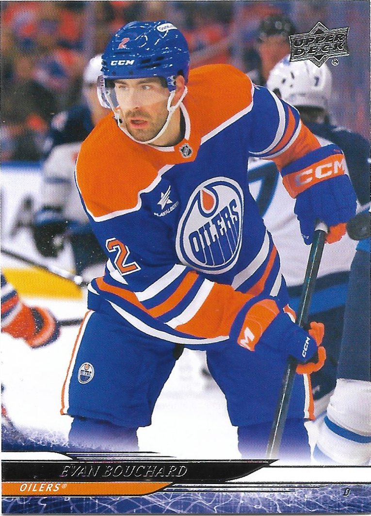 Evan Bouchard 2024-25 Upper Deck #553 Edmonton Oilers Hockey Card