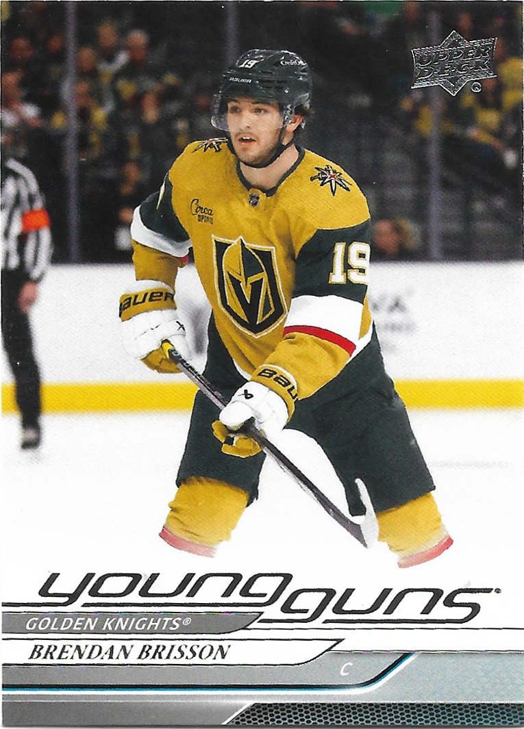 Brendan Brisson 2024-25 Upper Deck Young Guns Rookie #226 Vegas Golden Knights Hockey Card