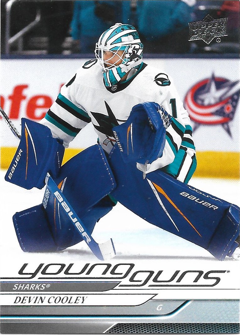 Devin Cooley 2024-25 Upper Deck Young Guns Rookie #473 San Jose Sharks Hockey Card