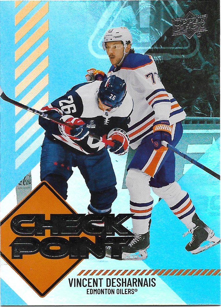 Vincent Desharnais 2024-25 Upper Deck Check Point #CP-12 Edmonton Oilers Hockey Card
