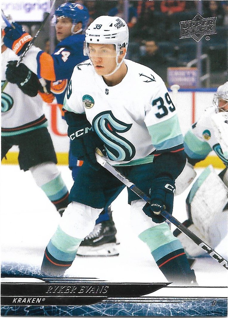 Ryker Evans 2024-25 Upper Deck #396 Seattle Kraken Hockey Card