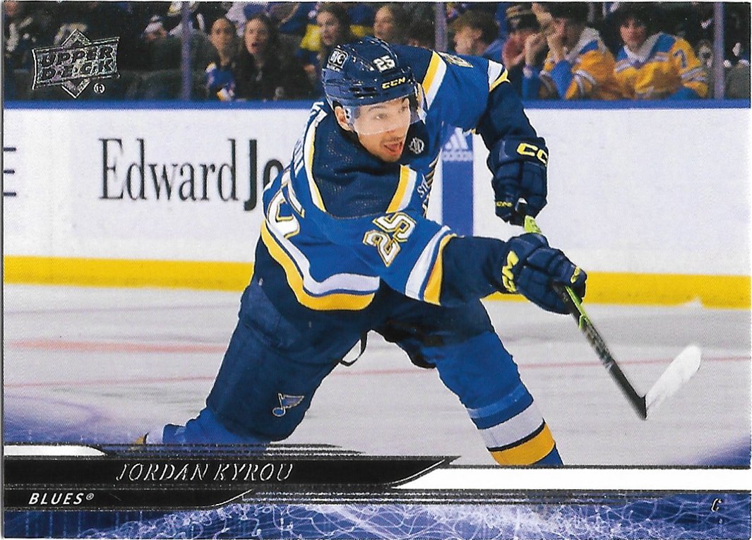 Jordan Kyrou 2024-25 Upper Deck #159 St. Louis Blues Hockey Card