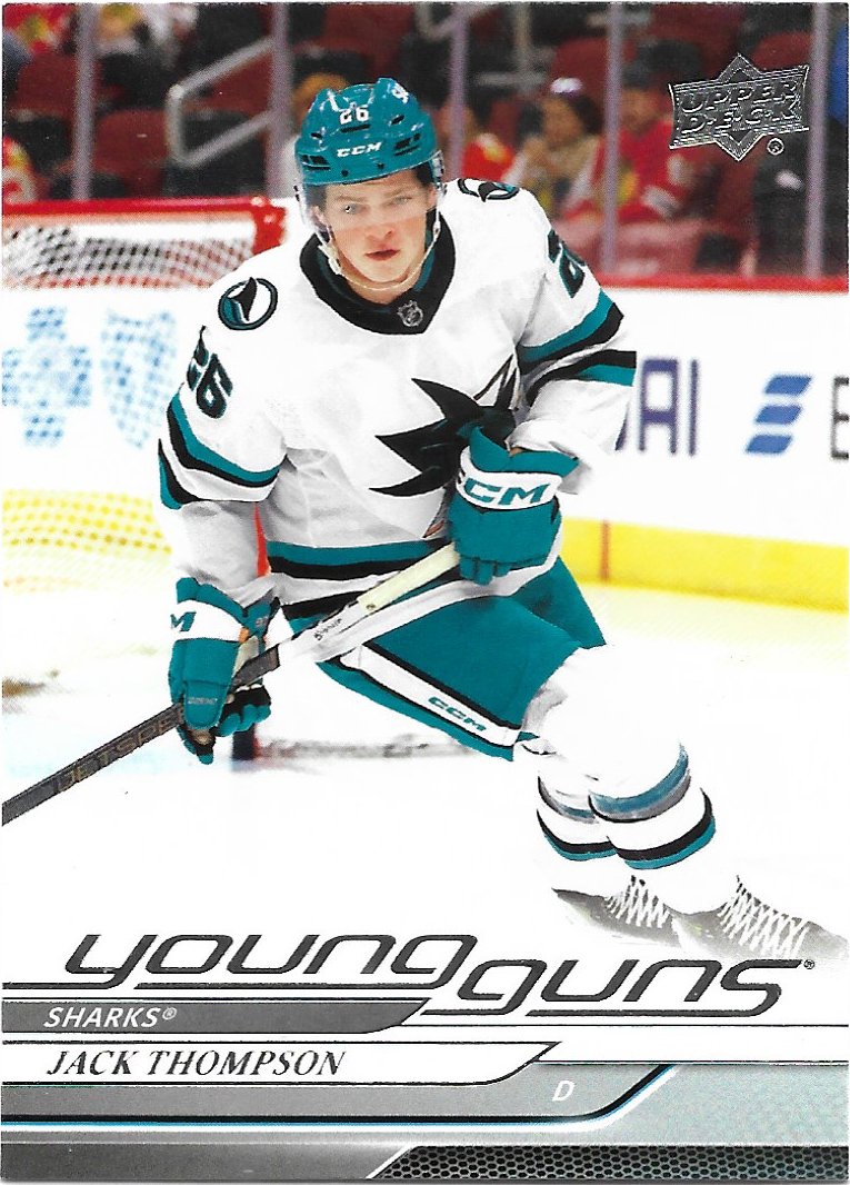 Jack Thompson 2024-25 Upper Deck Young Guns Rookie #468 San Jose Sharks Hockey Card