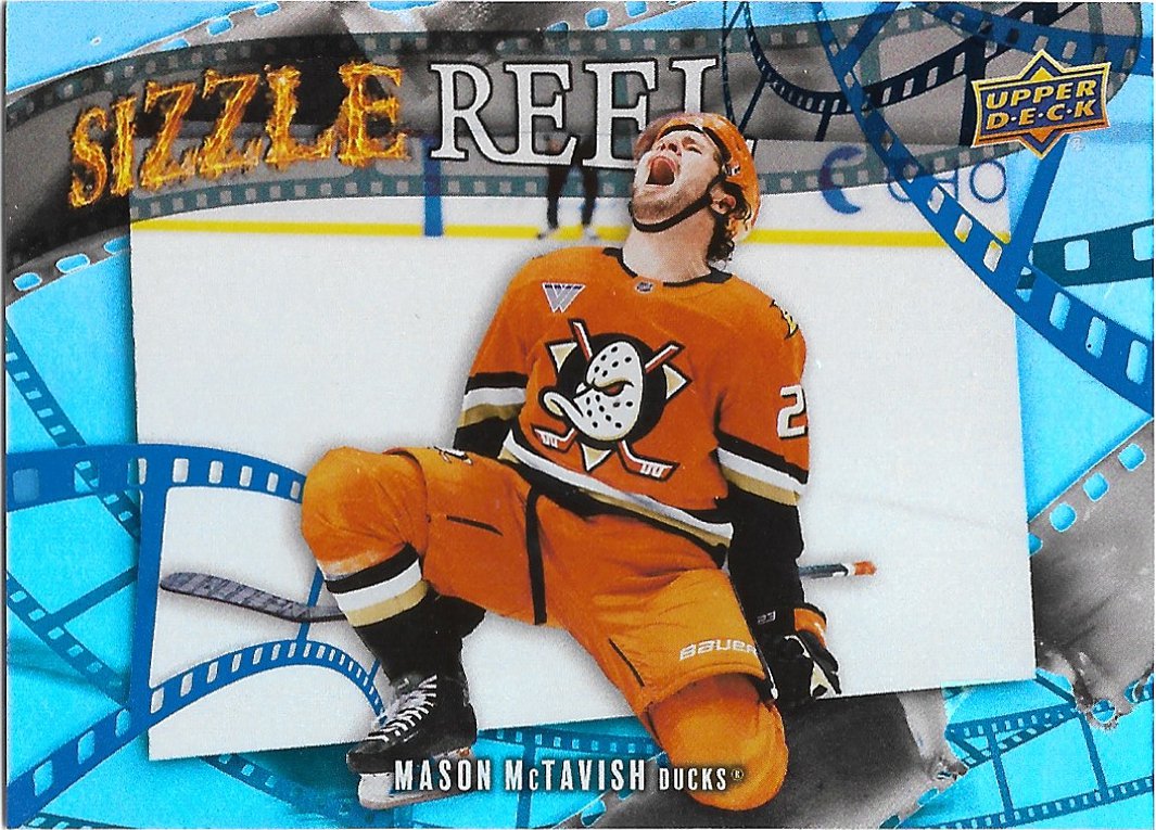 Mason McTavish 2025-26 Upper Deck Sizzle Reel #SR-30 Anaheim Ducks Hockey Card