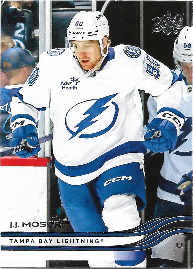 J.J. Moser 2025-26 Upper Deck #158 Tampa Bay Lightning Hockey Card