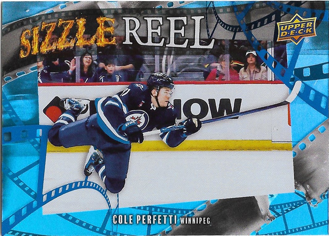Cole Perfetti 2025-26 Upper Deck Sizzle Reel #SR-34 Winnipeg Jets Hockey Card