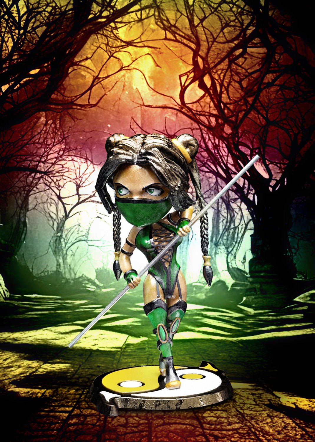 Figure Figurine Jade chibi statue 1/10 from Mortal Kombat Deception