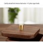 Black walnut European style dental floss cotton swab storage box